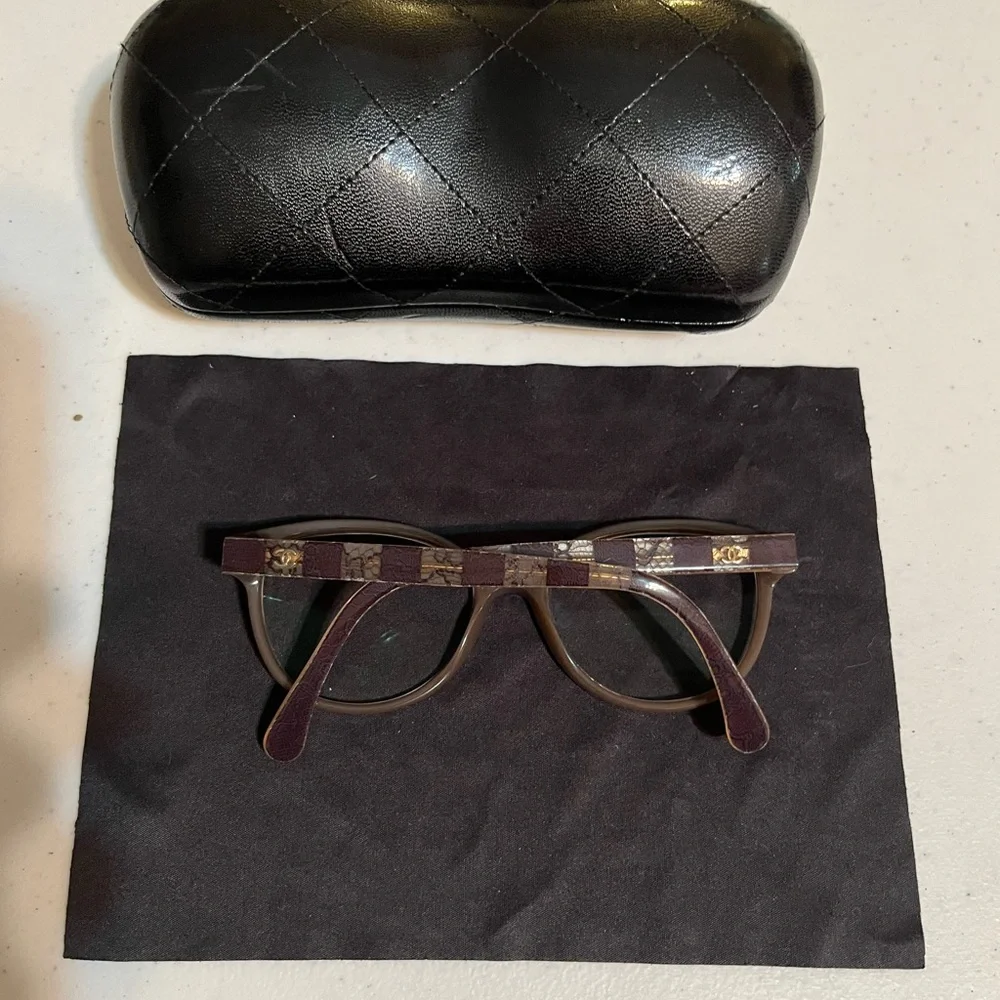 Chanel Milky Brown Lace Glasses